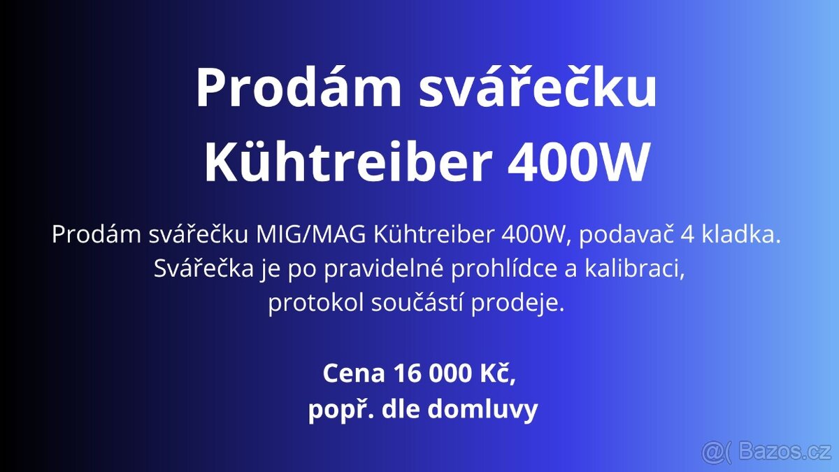 Svářrčka Kühtreiber 400W