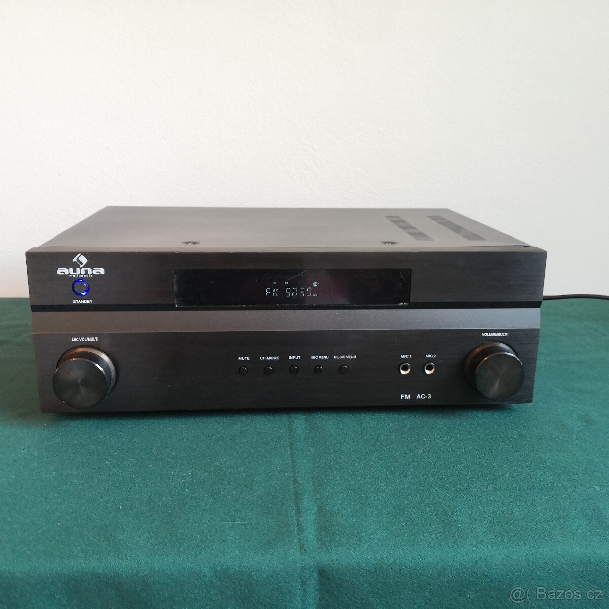 Auna AV receiver AV2-H388, zesilovač, 3xHDMI