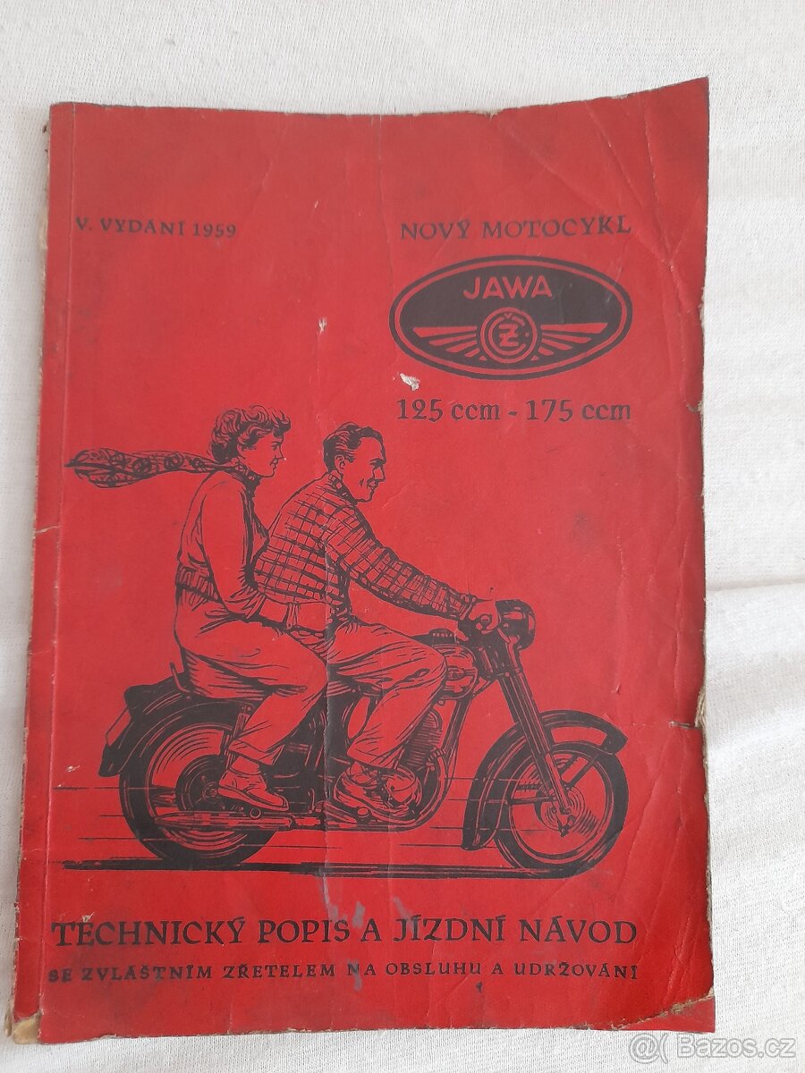 Jawa ČZ 125-175 technický popis a jízdní návod 1959