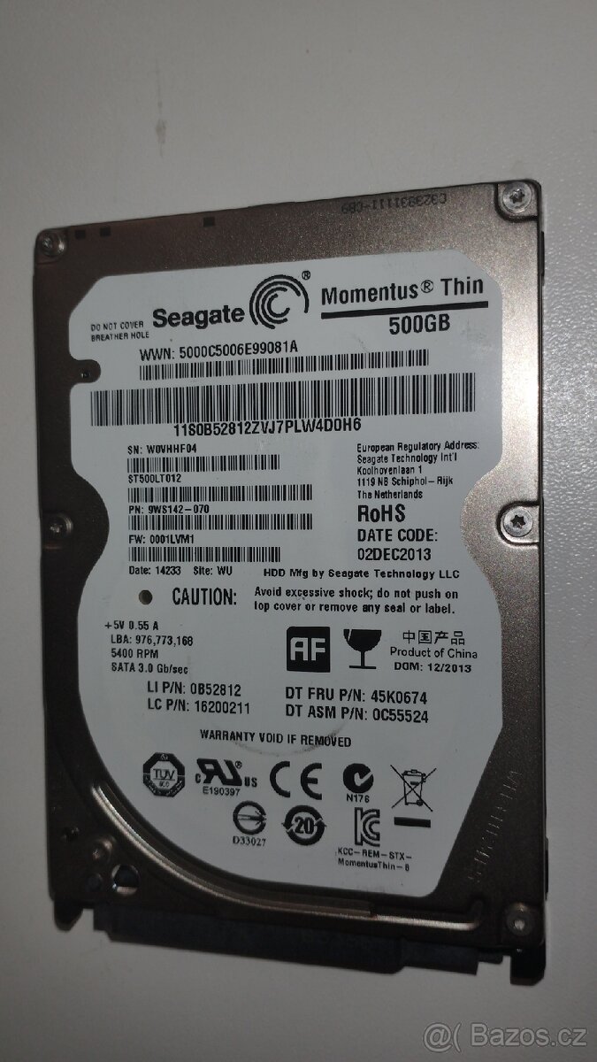 Seagate Momentus Thin 500GB