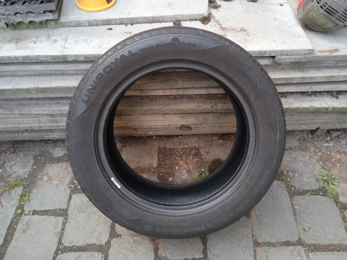 1x letni uniroyal 225/55 R17 XL, vzorek 4,5mm