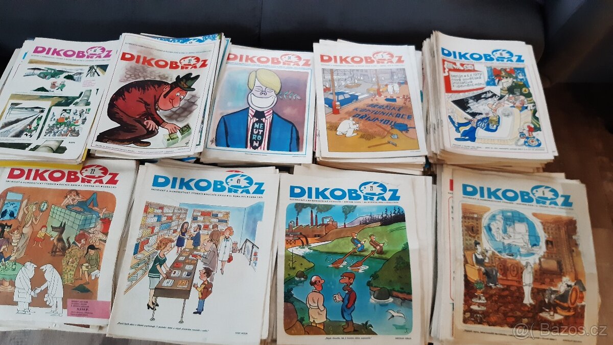 Staré časopisy (nový) Dikobraz + nášup, magazín, kalendář