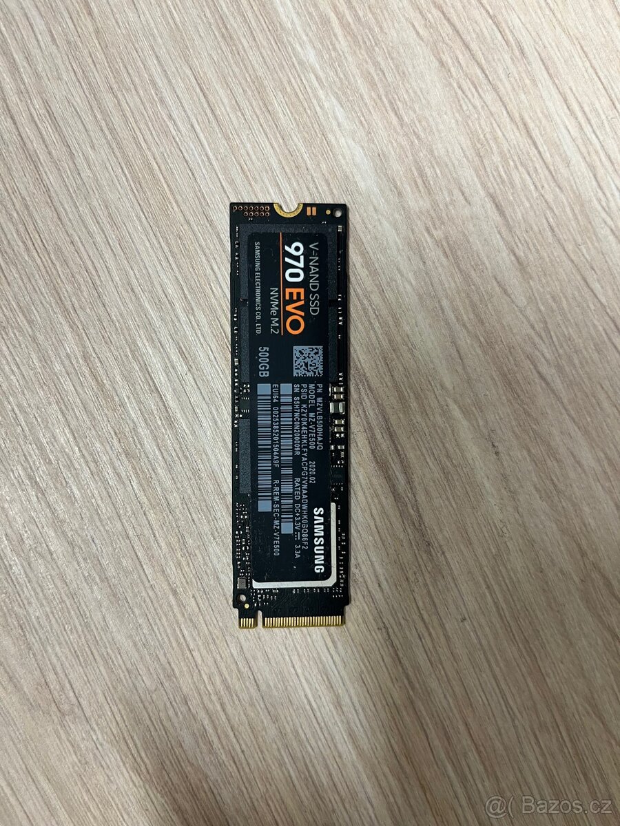 Samsung 970 EVO 500gb NVMe/M.2 disk