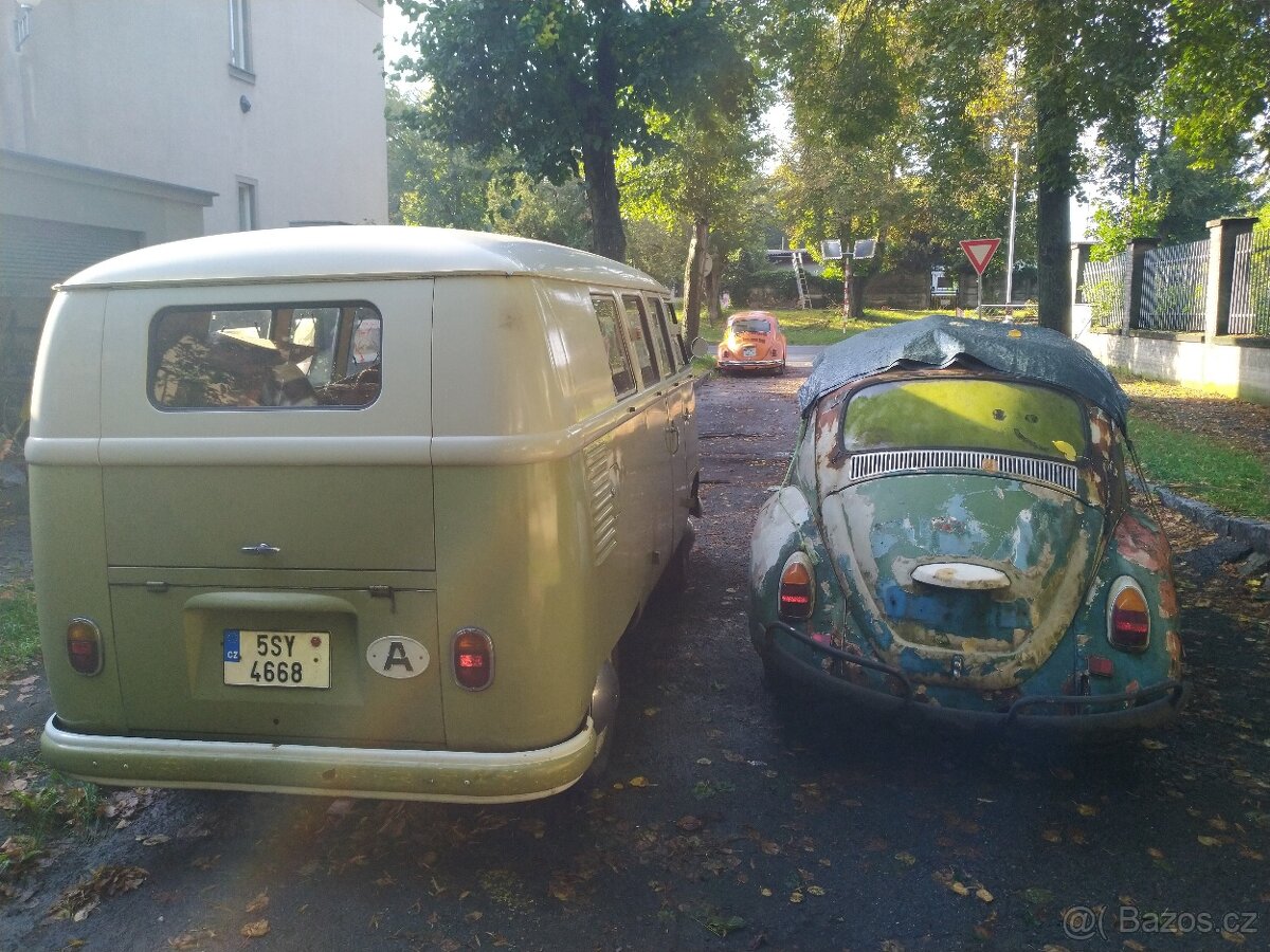 VW brouk 1500, rok 1967 na nd a VW T1