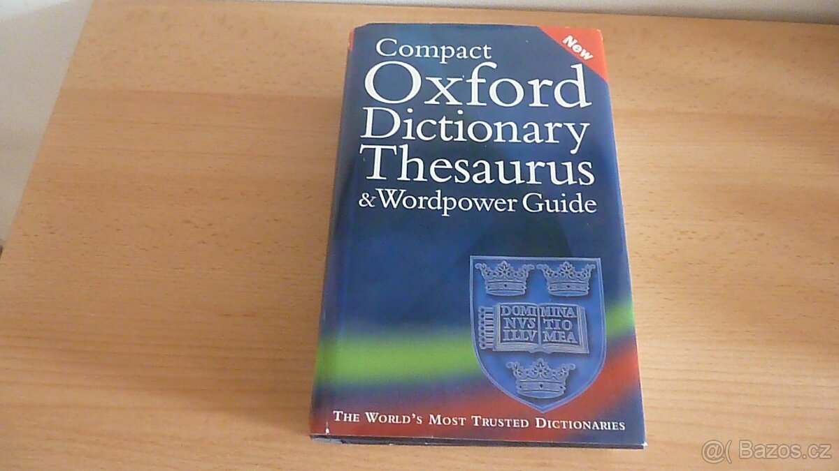 kniha Naučný anglický slovník Oxford Dictionary Thesaurus an