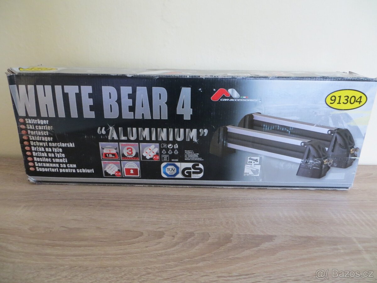 Nosič lyží WHITE BEAR ALUMINIUM 4