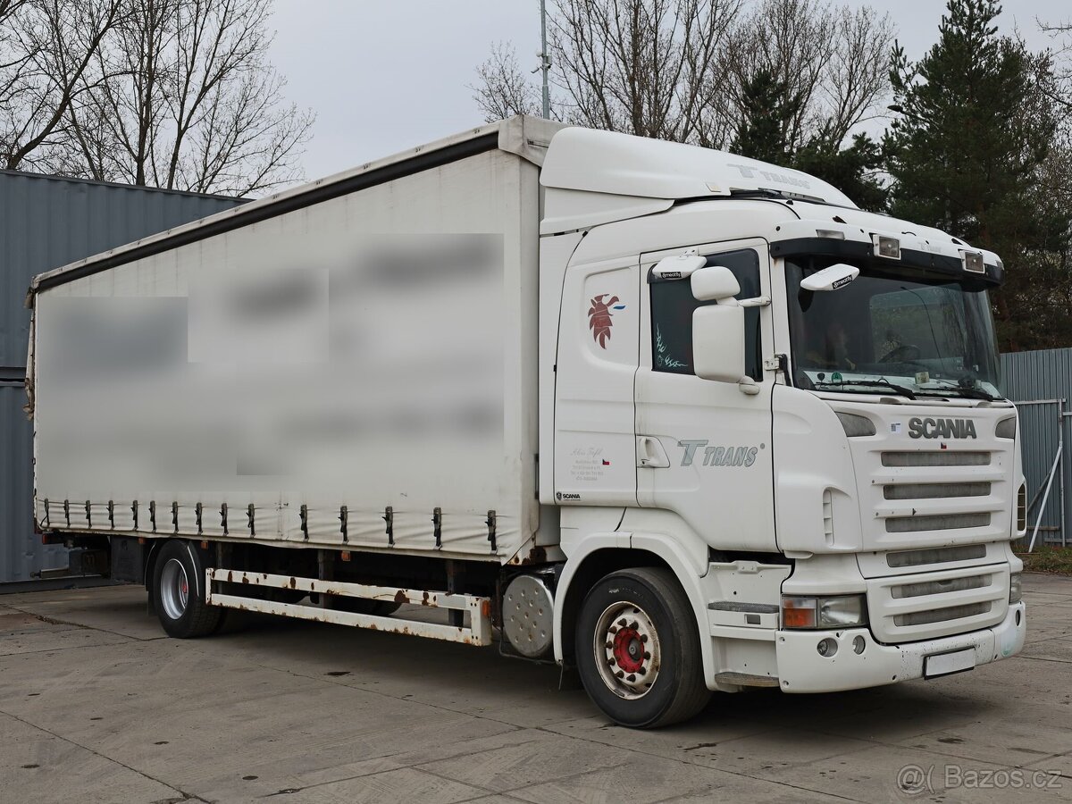 Scania R 310 LB, TŘÍSTRANNÁ SHRNOVACÍ PLACHTA, 22 PALET, HYD