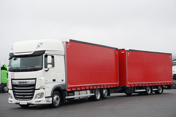 DAF XF 480 6x2 - velkoobjemová souprava průjezdná