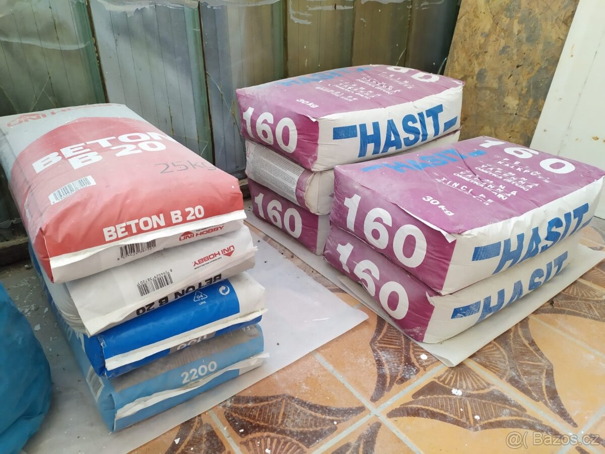 Hasit 160, Beton B20, Cemix 2200 Lepidlo