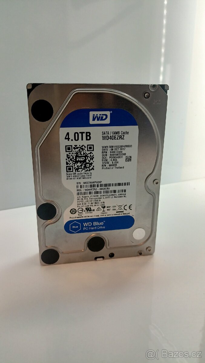 HDD 4TB Zánovní, 3TB