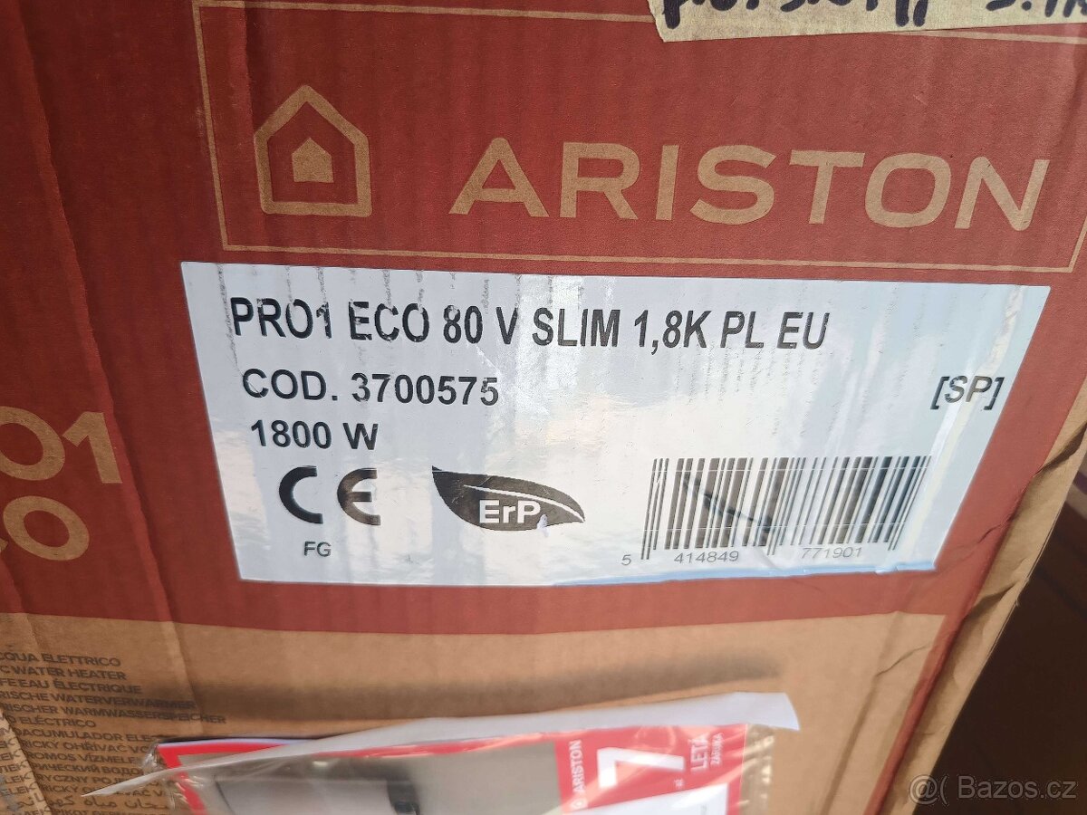 Ariston Elektrický bojler Pro1 Eco 80 V Slim 1,8kW