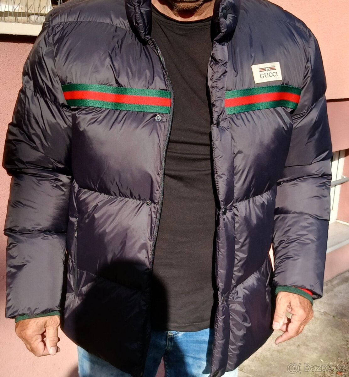 Zimní bunda Gucci pánská černá 3XL