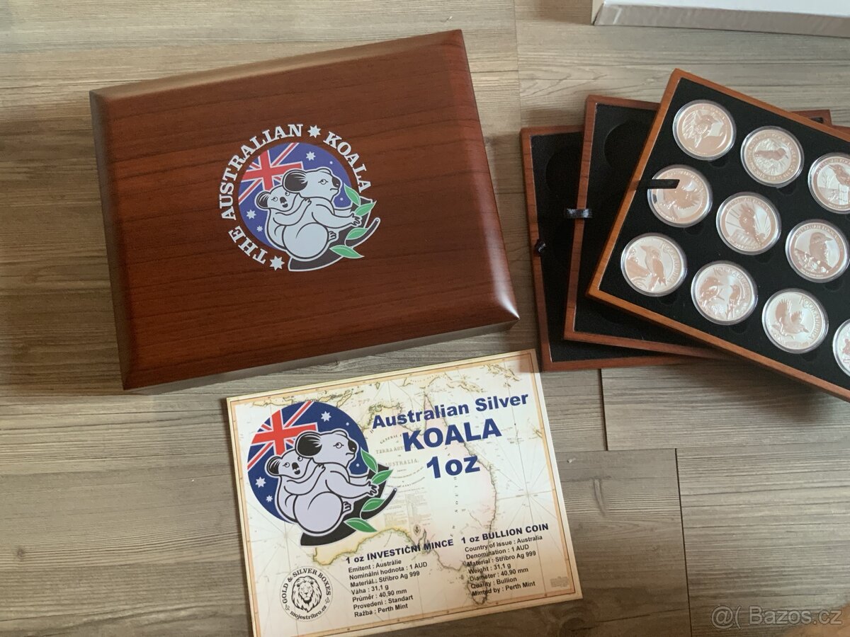 Luxusní etue pro stříbrné mince Koala 1oz od Perth Mint