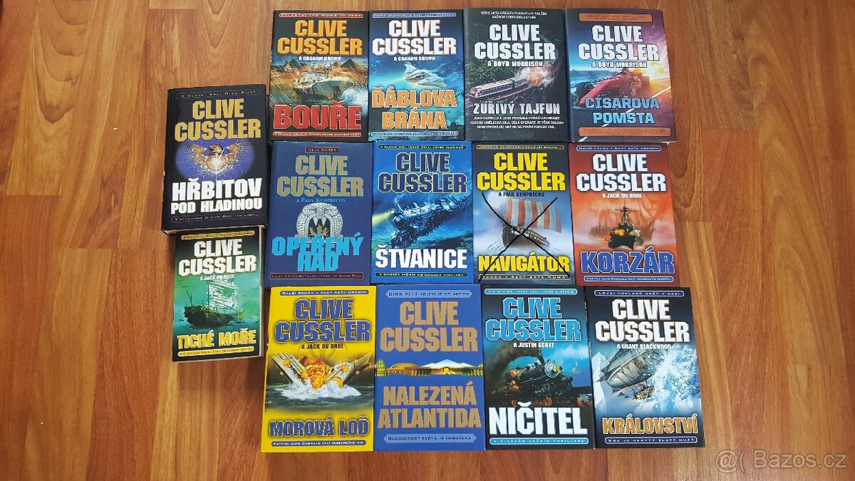 Prodám knihy od Clive Cussler