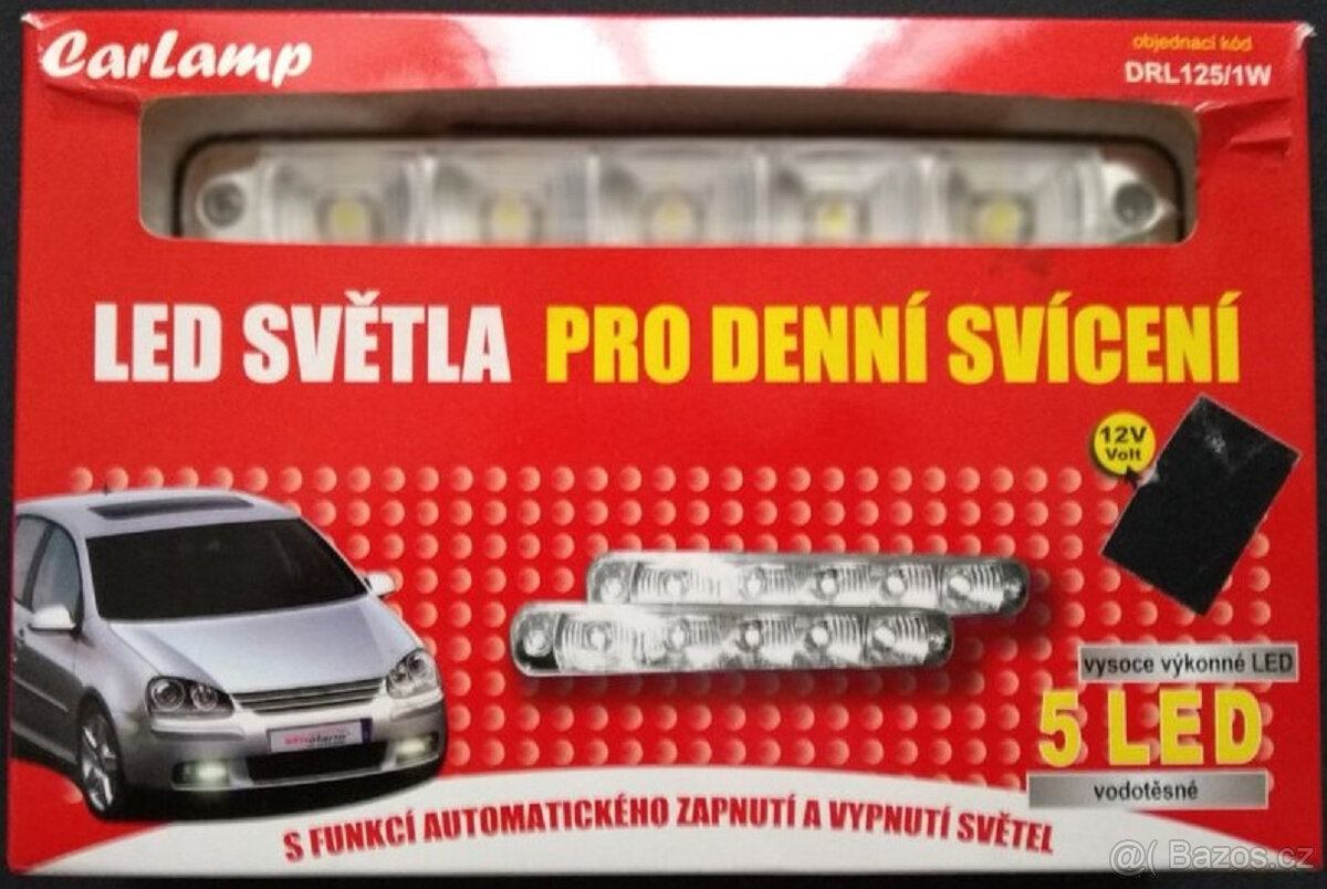 Světla carlamp pro denní svícení DRL-2x5 LED.12/24V.