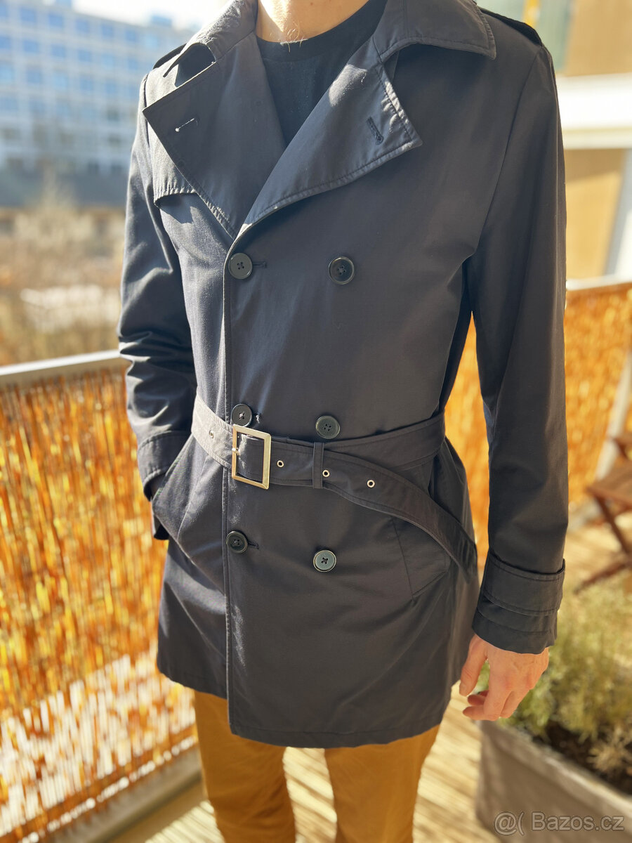 Kvalitní pánský trenčkot/trenchcoat Le Premier, jaro/podzim