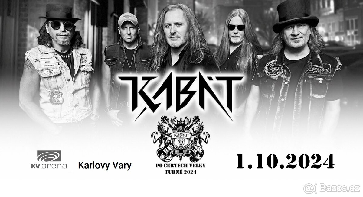 Lístek na koncert: Kabát - Karlovy Vary 1.10.2024. STÁNÍ