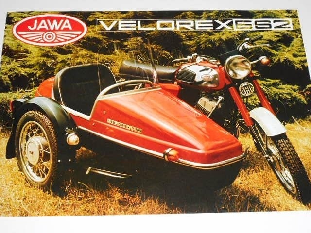 Jawa 350/634 se zapsanou side Velorex