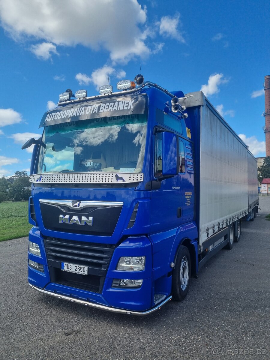 Prodám soupravu 120 cbm MAN TGX 500 473 820  km