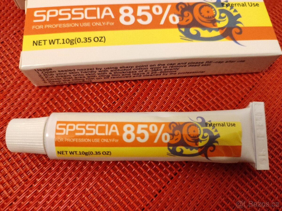 Anesteticky SPSSCIA 85% krem na tetování