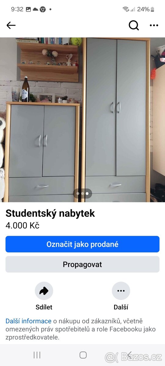 Studentský  nabytek