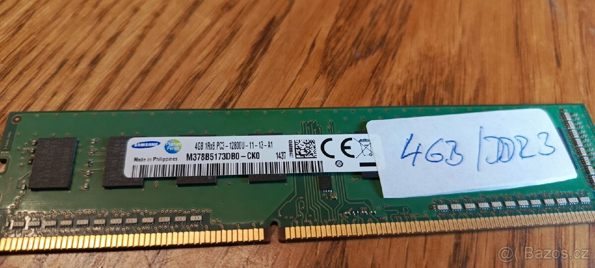 2GB DIMM DDR3 a 4GB DIMM DDR3