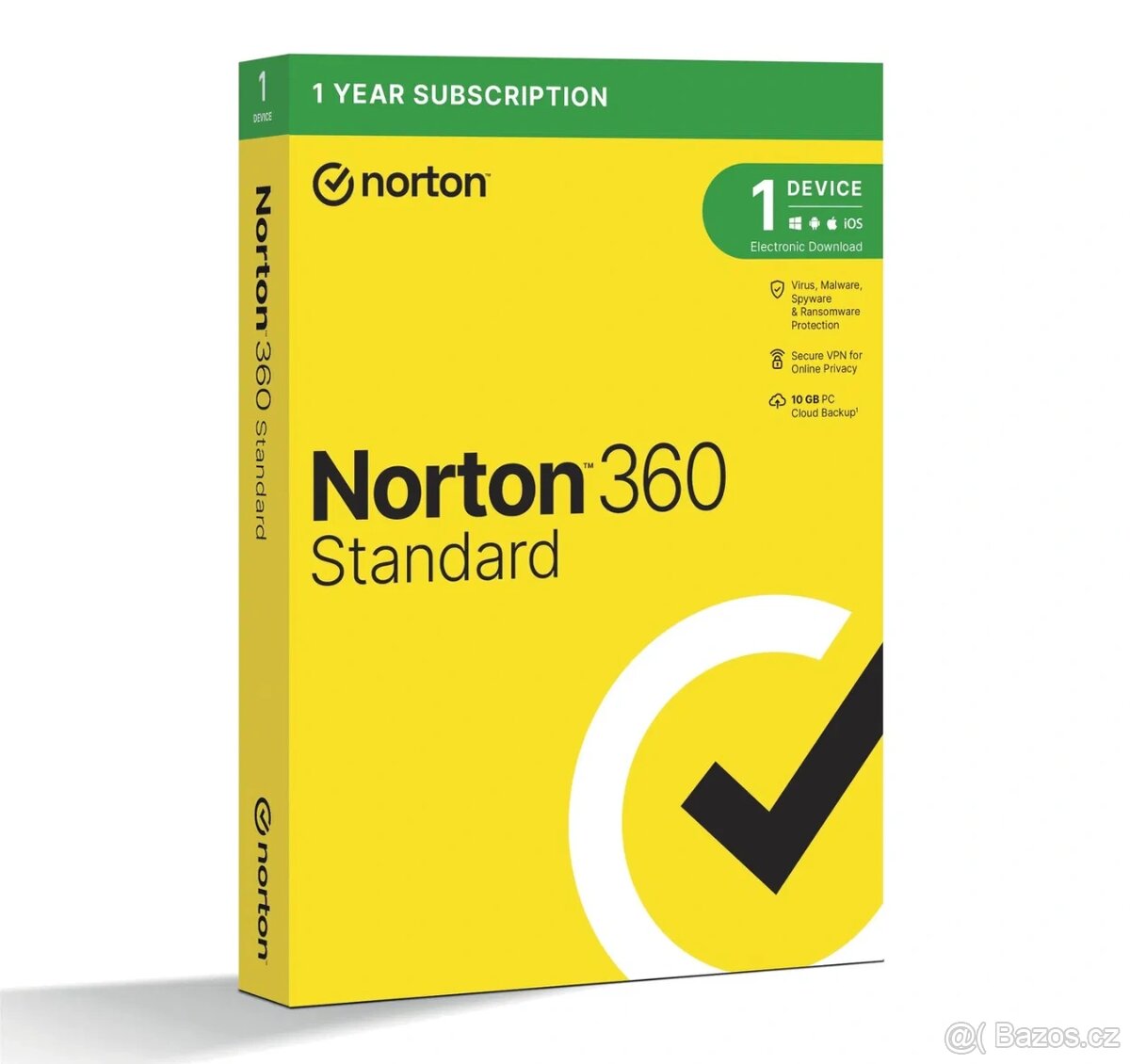 Norton 360 Standard 10GB, VPN, 1 uživatel, 1 zařízení, 12 mě