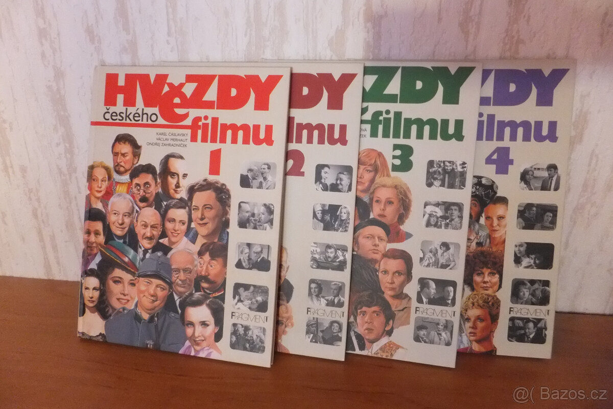 Hvězdy českého filmu-4 díly.