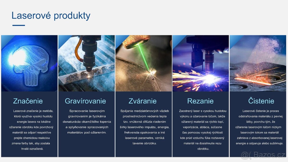 Fiber Laser - Řezání, Svařování, Gravírování a Čistení Kovů