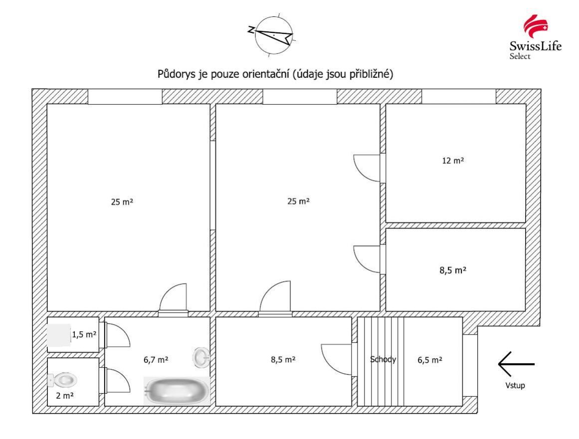 Prodej bytu 3+1 95 m2, Humpolec