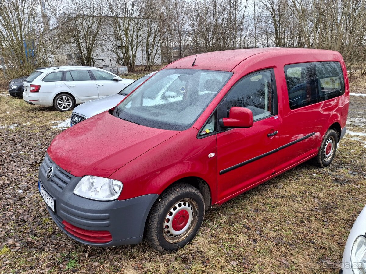 Volkswagen CADDY, 1,9 TDI, rok 2008