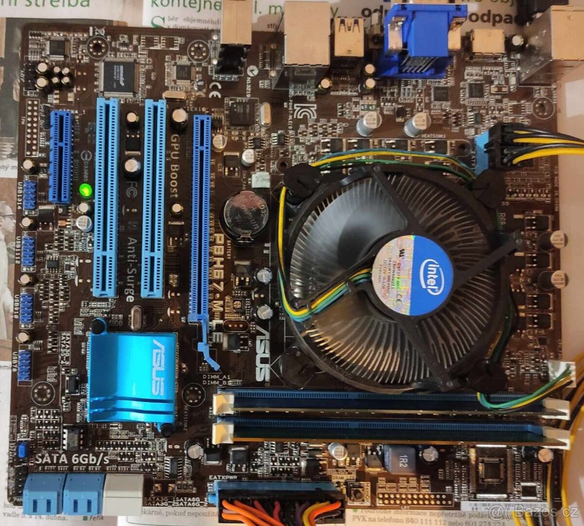 mATX Asus P8H67-M LE LGA 1155 H61 chipset až DDR3-1600 Sata3