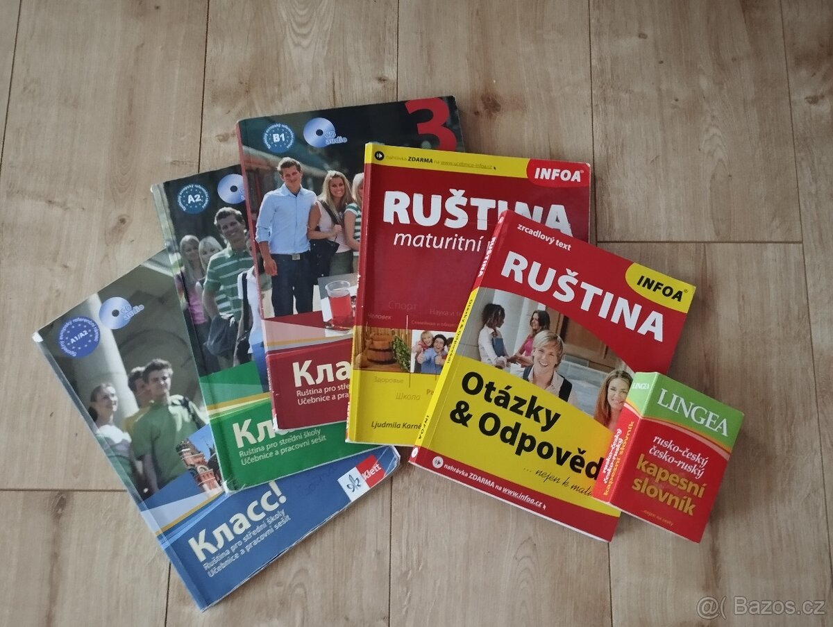 Učebnice ruština,klacc,maturitní příprava,otázky a odpovědi