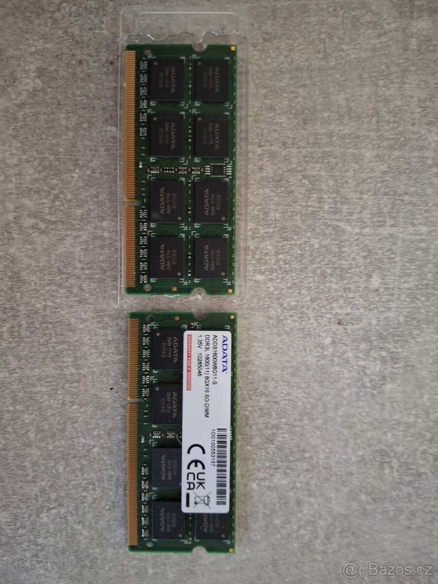 2x Ram pamět ADATA 8GB