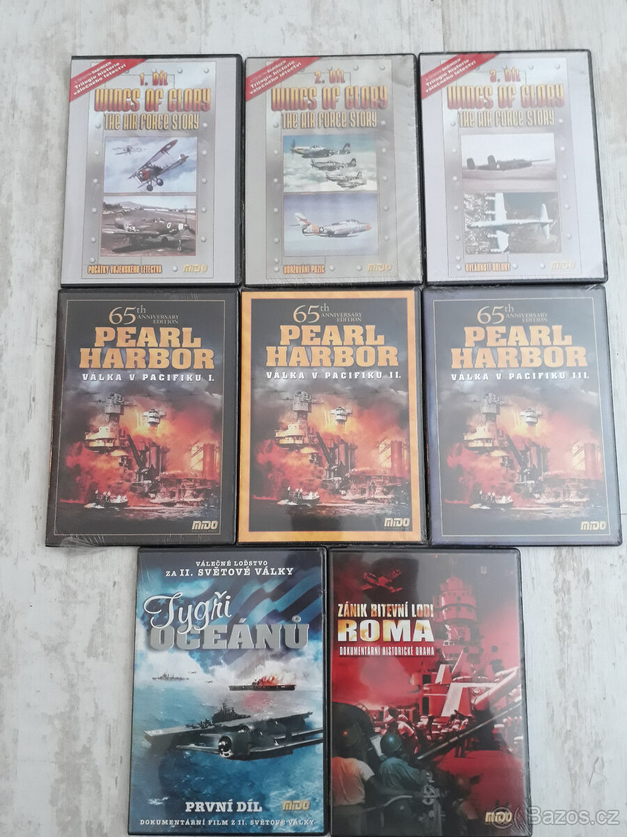 Video DVD o historií letectví a válce v Pacifiku