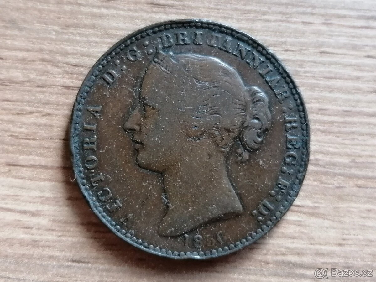 1 Penny token 1856 kolonie Nova Scotia dnes Kanada