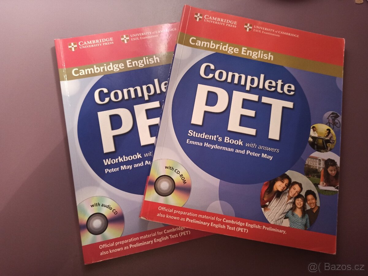 Učebnice a pracovní sešit Complete PET Cambridge