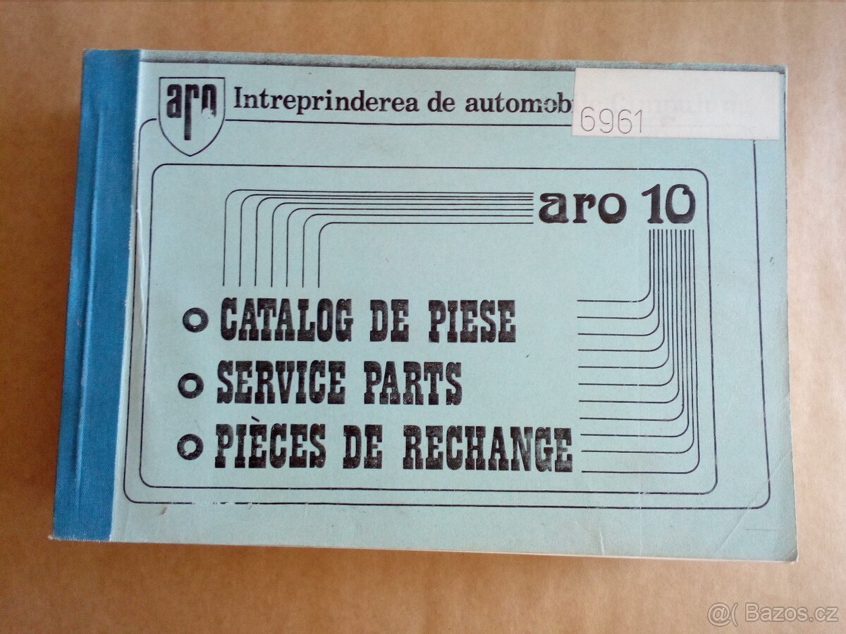 ARO 10 - Service parts - katalog dílů - cizojazyčné