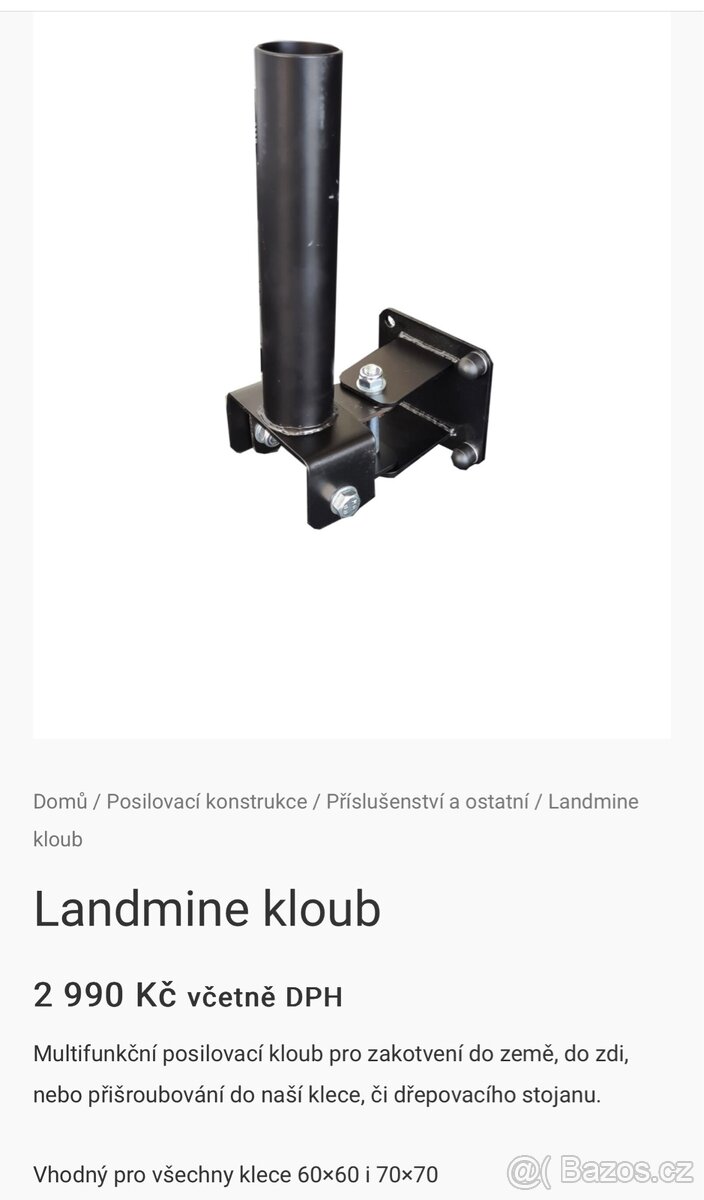 Landmine kloub - Adaptér na klec - 50%