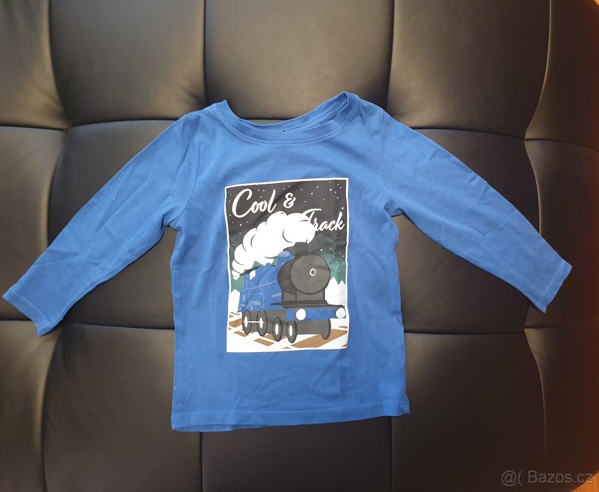 Krásné tričko s motivem vláčku z H&M, vel. 98/104