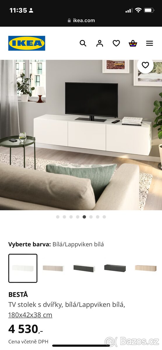 Tv stolek BESTA Ikea