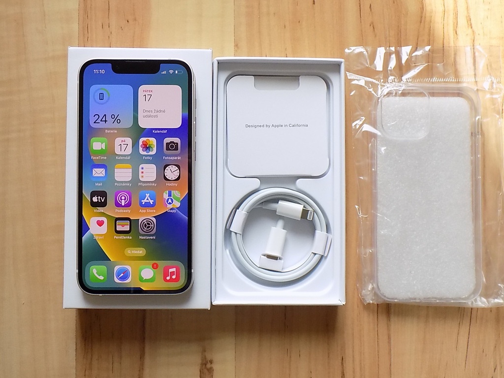 APPLE iPhone 13 mini 128GB White - ZÁRUKA - TOP STAV-100%bat