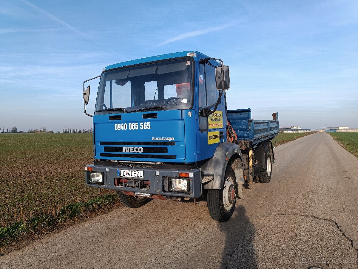 Iveco  95e 15. 4x4 sklapec + ruka