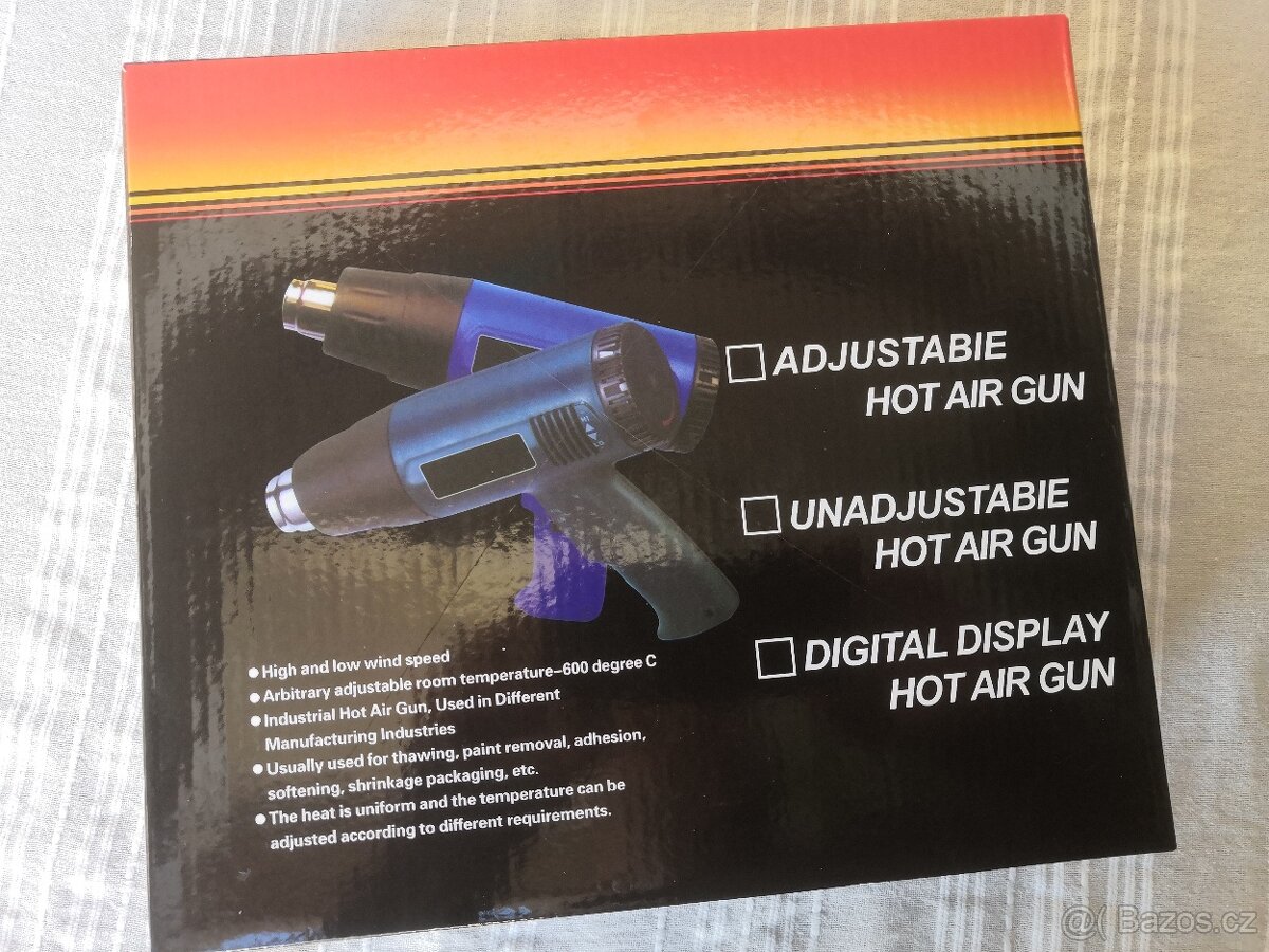 horkovzdušná pistole, 2000W