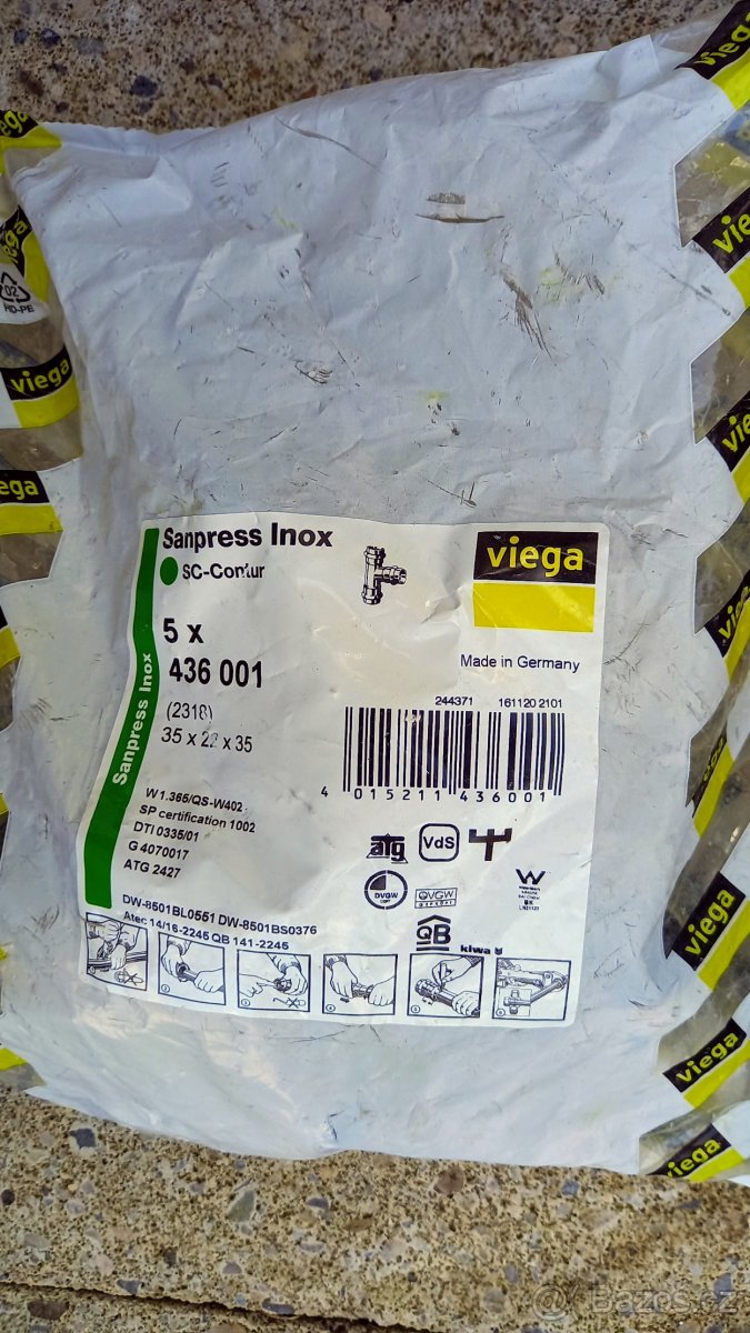 Tvarovky Sanpress Inox Viega 5 x 437 001 (2318) 35x22x35