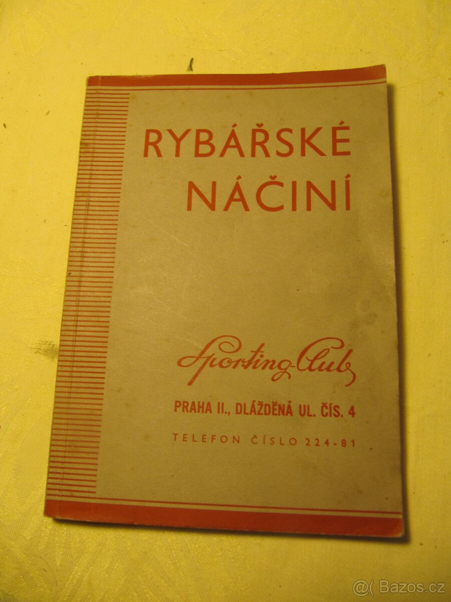 RYBÁŘSKÝ KATALOG SPORTING CLUB PRAHA - HISTORICKÝ