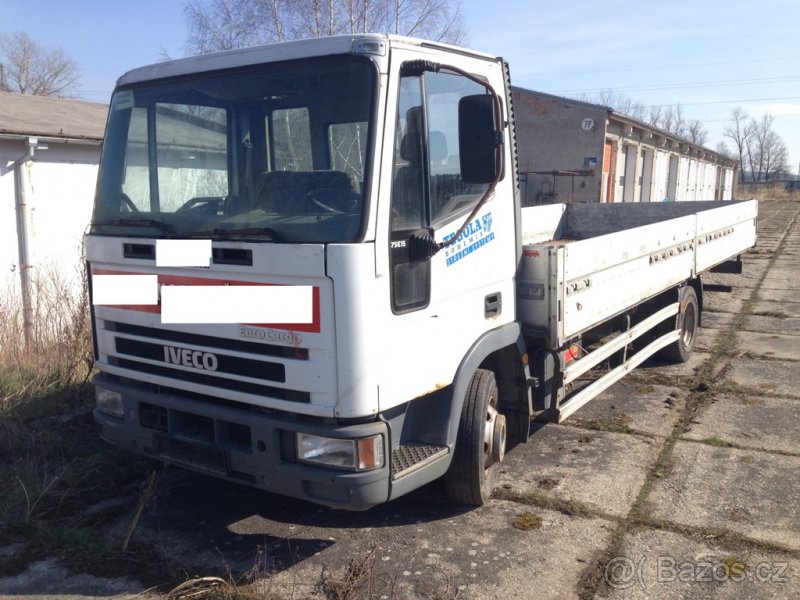 Iveco ML75 E15 105kW rok 1999, valník, bez TP - jen díly