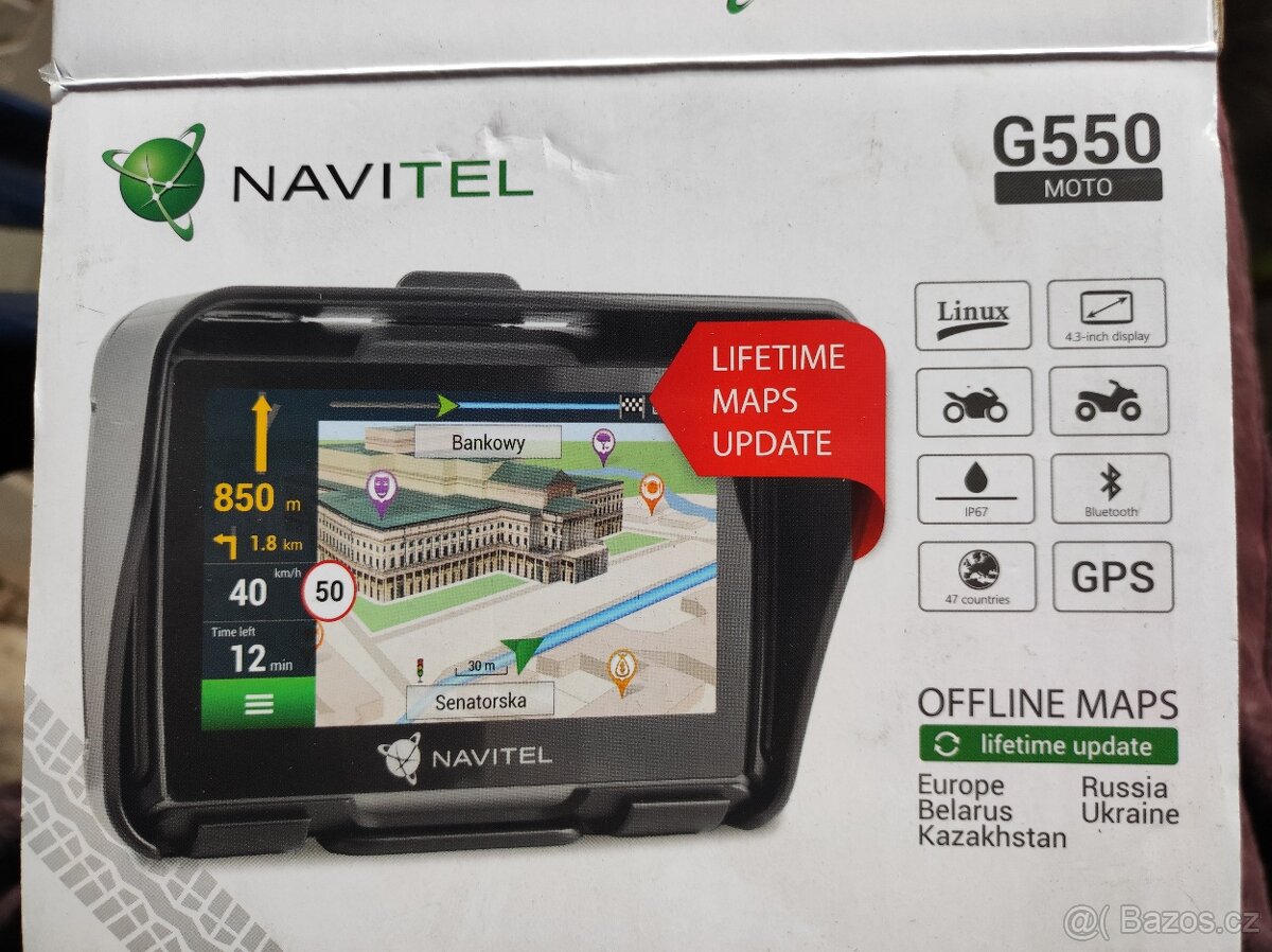 Prodám Moto navigaci Navitel G 550