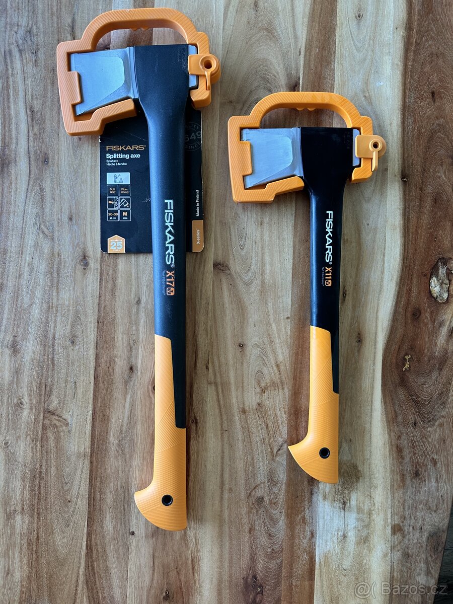 2x nová sekyra Fiskars X17 a X11