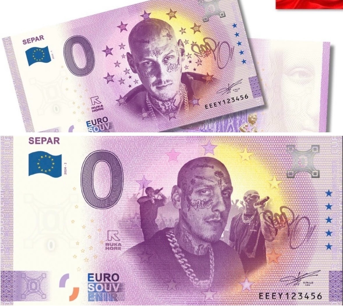 0€ bankovka Separ 0 Euro Souvenir bankovky Separ /Separ 2